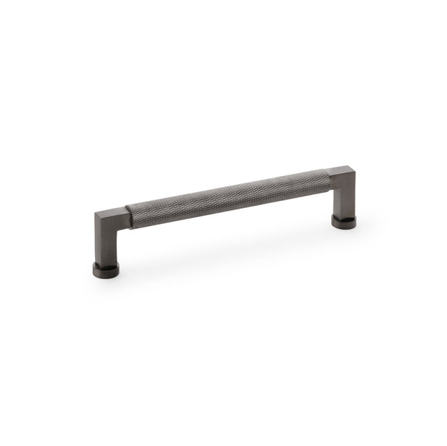 High quality image of Alexander & Wilks Camille Knurled Cabinet Pull Handle - Dark Bronze PVD | Sku. aw819-160-dbzpvd | Trade Door Handles.