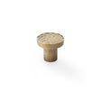 High quality image of Alexander & Wilks Hanover Hammered Cupboard Knob - Antique Brass - 30mm | Sku. aw820-30-ab | Trade Door Handles.