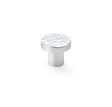 High quality image of Alexander & Wilks Hanover Hammered Cupboard Knob - Polished Chrome - 30mm | Sku. aw820-30-pc | Trade Door Handles.