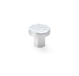 High quality image of Alexander & Wilks Hanover Hammered Cupboard Knob - Polished Chrome - 30mm | Sku. aw820-30-pc | Trade Door Handles.