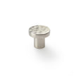 High quality image of Alexander & Wilks Hanover Hammered Cupboard Knob - Satin Nickel - 30mm | Sku. aw820-30-sn | Trade Door Handles.