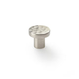 High quality image of Alexander & Wilks Hanover Hammered Cupboard Knob - Satin Nickel - 30mm | Sku. aw820-30-sn | Trade Door Handles.