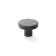 High quality image of Alexander & Wilks Hanover Hammered Cupboard Knob - Black - 38mm | Sku. aw820-38-bl | Trade Door Handles.