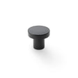 High quality image of Alexander & Wilks Hanover Plain Cupboard Knob - Black - Knob 30mm | Sku. aw821-30-bl | Trade Door Handles.