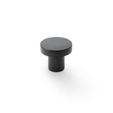 High quality image of Alexander & Wilks Hanover Plain Cupboard Knob - Black - Knob 30mm | Sku. aw821-30-bl | Trade Door Handles.