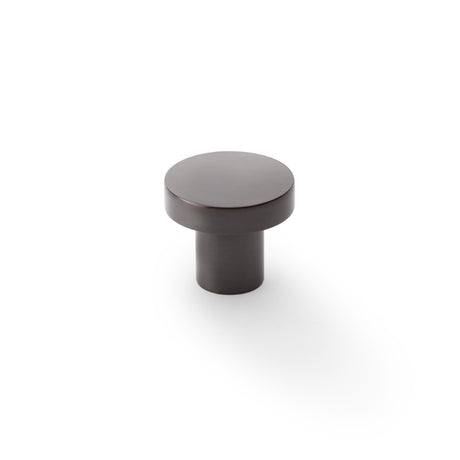 High quality image of Alexander & Wilks Hanover Plain Cupboard Knob - Dark Bronze - Knob 30mm | Sku. aw821-30-dbz | Trade Door Handles.