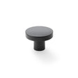High quality image of Alexander & Wilks Hanover Plain Cupboard Knob - Black - Knob 38mm | Sku. aw821-38-bl | Trade Door Handles.