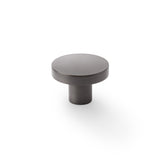 High quality image of Alexander & Wilks Hanover Plain Cupboard Knob - Dark Bronze - Knob 38mm | Sku. aw821-38-dbz | Trade Door Handles.