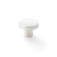 High quality image of Alexander & Wilks Hanover Plain Cupboard Knob - Polished Nickel - Knob 38mm | Sku. aw821-38-pn | Trade Door Handles.