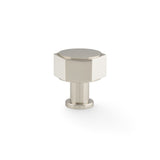 High quality image of Alexander & Wilks - Vesper Hex Cabinet Knob - Polished Nickel | Sku. aw828-33-pn | Trade Door Handles.