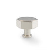 High quality image of Alexander & Wilks - Vesper Hex Cabinet Knob - Polished Nickel | Sku. aw828-40-pn | Trade Door Handles.