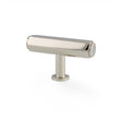 High quality image of Alexander & Wilks - Vesper Hex T - Bar Cabinet Knob - Polished Nickel | Sku. aw829-55-pn | Trade Door Handles.