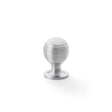 High quality image of Alexander & Wilks Caesar Cupboard Knob on Round Rose - Satin Chrome - 25mm | Sku. aw832-25-sc | Trade Door Handles.