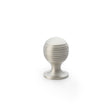 High quality image of Alexander & Wilks Caesar Cupboard Knob on Round Rose - Satin Nickel - 25mm | Sku. aw832-25-sn | Trade Door Handles.