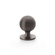 High quality image of Alexander & Wilks Caesar Cupboard Knob on Round Rose - Dark Bronze PVD - 32mm | Sku. aw832-32-dbzpvd | Trade Door Handles.