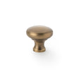 High quality image of Alexander & Wilks Wade Round Cupboard Knob - Antique Brass - 32mm | Sku. aw836-32-ab | Trade Door Handles.