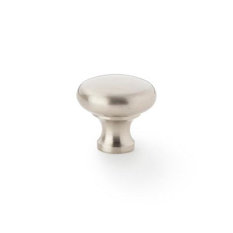 High quality image of Alexander & Wilks Wade Round Cupboard Knob - Satin Nickel - 32mm | Sku. aw836-32-sn | Trade Door Handles.