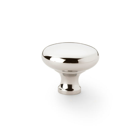 High quality image of Alexander & Wilks Wade Round Cupboard Knob - Polished Nickel - 38mm | Sku. aw836-38-pn | Trade Door Handles.