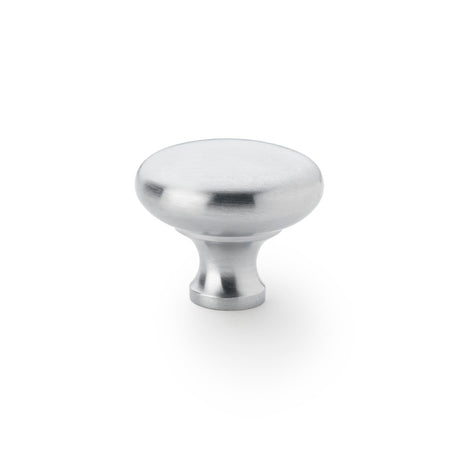 High quality image of Alexander & Wilks Wade Round Cupboard Knob - Satin Chrome - 38mm | Sku. aw836-38-sc | Trade Door Handles.