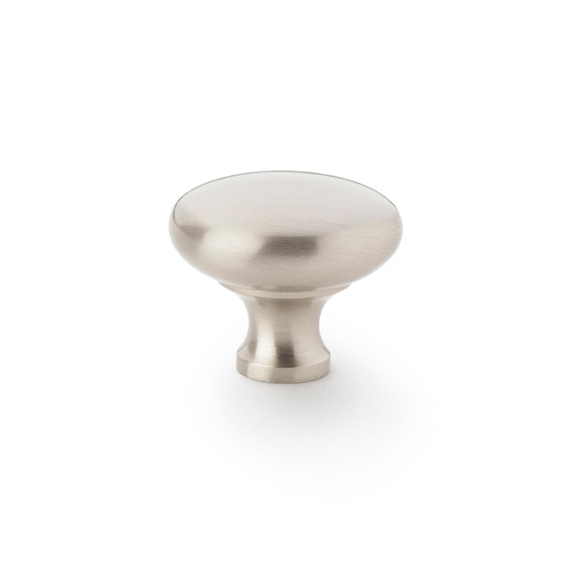High quality image of Alexander & Wilks Wade Round Cupboard Knob - Satin Nickel - 38mm | Sku. aw836-38-sn | Trade Door Handles.