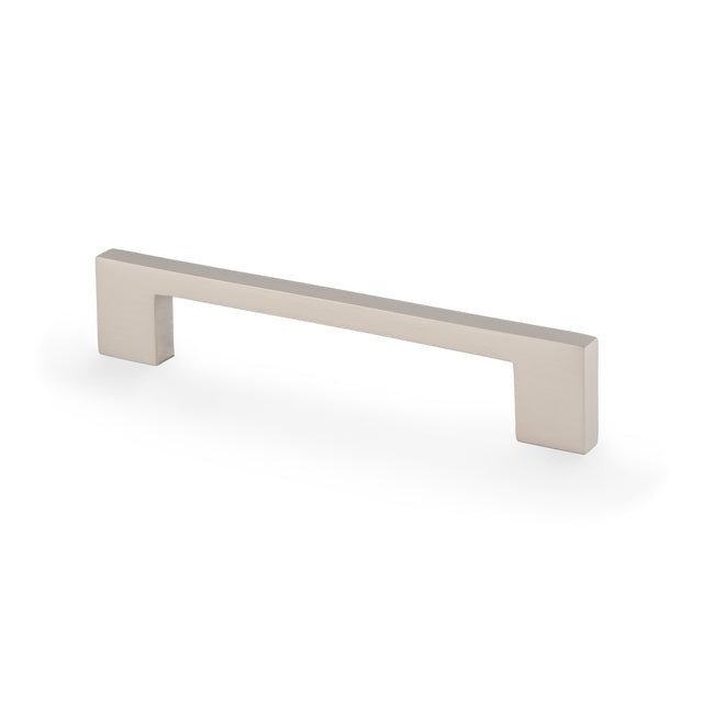 High quality image of Alexander & Wilks Marco Cupboard Pull Handle-Satin Nickel-128mm c/c | Sku. AW837-128-SN | Trade Door Handles.