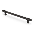 High quality image of Alexander & Wilks Kingston Knurled Pull Handle-Dark Bronze PVD-224mm c/c | Sku. AW839-224-DBZPVD | Trade Door Handles.
