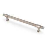 High quality image of Alexander & Wilks Kingston Knurled Pull Handle-Polished Nickel PVD-224mm c/c | Sku. AW839-224-PNPVD | Trade Door Handles.