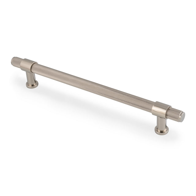 High quality image of Alexander & Wilks Kingston Knurled Pull Handle-Polished Nickel PVD-224mm c/c | Sku. AW839-224-PNPVD | Trade Door Handles.