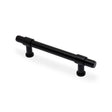 High quality image of Alexander & Wilks Kingston Plain Pull Handle-Black-128mm c/c | Sku. AW839P-128-BL | Trade Door Handles.