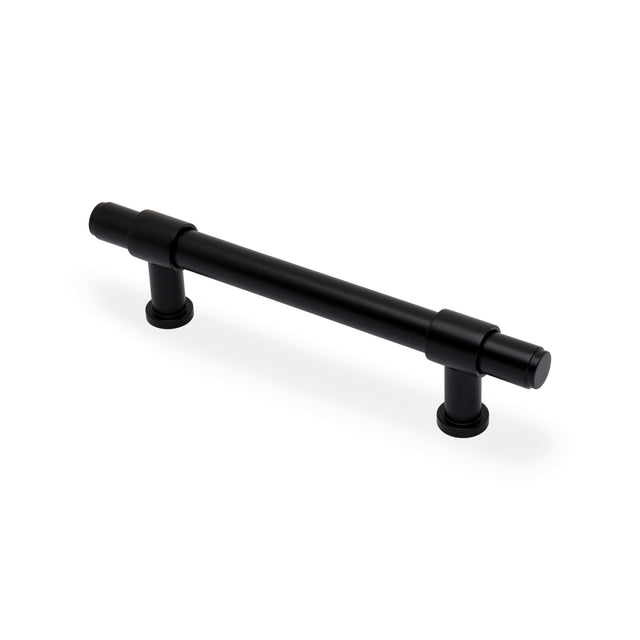 High quality image of Alexander & Wilks Kingston Plain Pull Handle-Black-128mm c/c | Sku. AW839P-128-BL | Trade Door Handles.