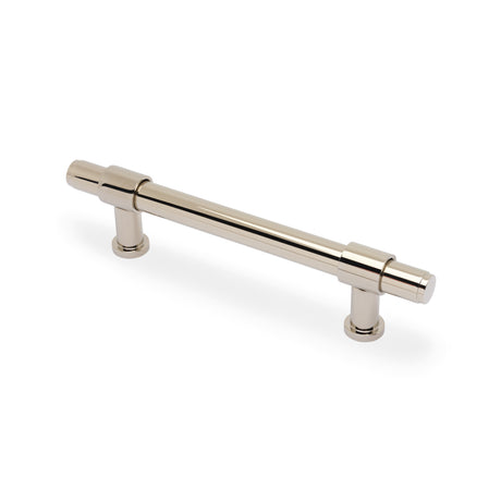 High quality image of Alexander & Wilks Kingston Plain Pull Handle-Polished Nickel PVD-128mm c/c | Sku. AW839P-128-PNPVD | Trade Door Handles.