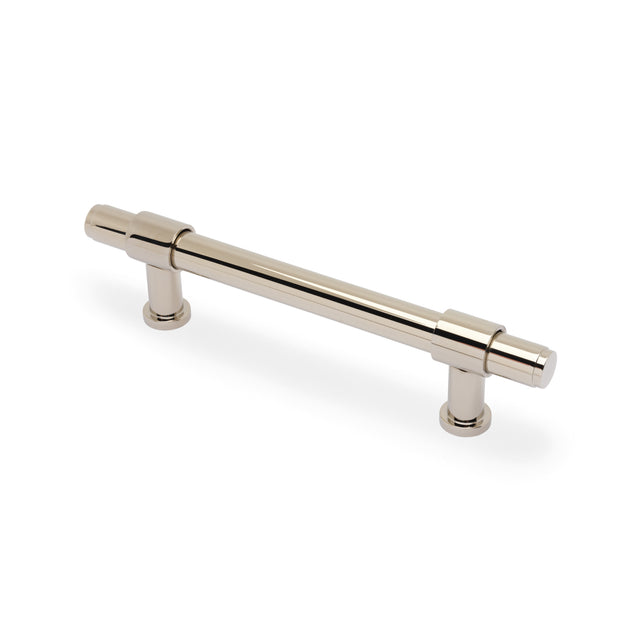 High quality image of Alexander & Wilks Kingston Plain Pull Handle-Polished Nickel PVD-128mm c/c | Sku. AW839P-128-PNPVD | Trade Door Handles.