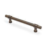 High quality image of Alexander & Wilks Kingston Plain Pull Handle-Antique Brass-160mm c/c | Sku. AW839P-160-AB | Trade Door Handles.