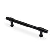 High quality image of Alexander & Wilks Kingston Plain Pull Handle-Black-160mm c/c | Sku. AW839P-160-BL | Trade Door Handles.