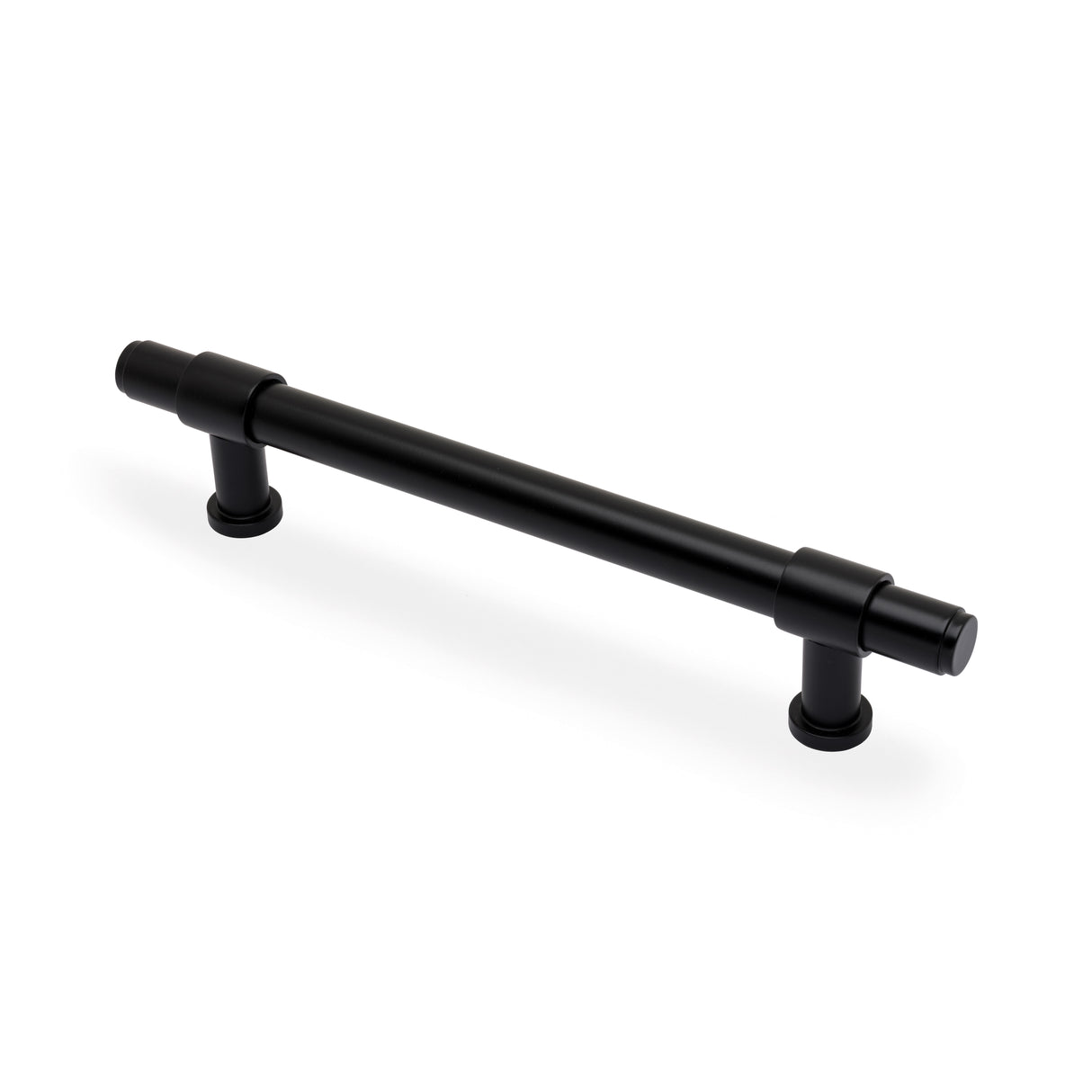 High quality image of Alexander & Wilks Kingston Plain Pull Handle-Black-160mm c/c | Sku. AW839P-160-BL | Trade Door Handles.