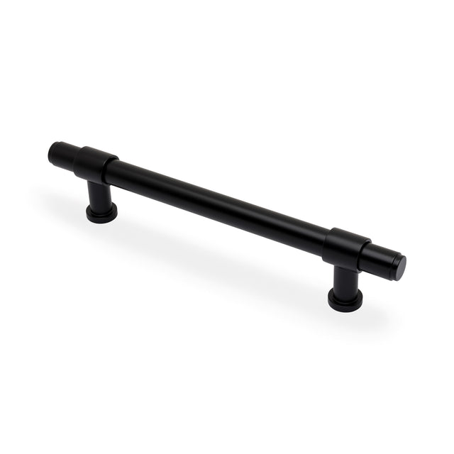 High quality image of Alexander & Wilks Kingston Plain Pull Handle-Black-160mm c/c | Sku. AW839P-160-BL | Trade Door Handles.