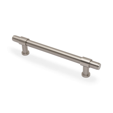 High quality image of Alexander & Wilks Kingston Plain Pull Handle-Satin Nickel PVD-160mm c/c | Sku. AW839P-160-SNPVD | Trade Door Handles.