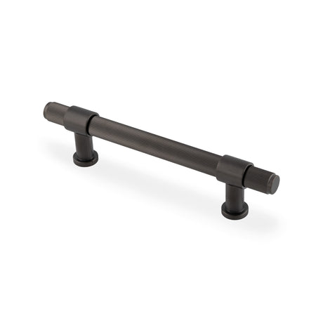 High quality image of Alexander & Wilks Kingston Reeded Pull Handle-Dark Bronze PVD-128mm c/c | Sku. AW839R-128-DBZPVD | Trade Door Handles.