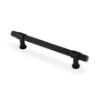 High quality image of Alexander & Wilks Kingston Reeded Pull Handle-Black-160mm c/c | Sku. AW839R-160-BL | Trade Door Handles.