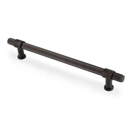High quality image of Alexander & Wilks Kingston Reeded Pull Handle-Dark Bronze PVD-224mm c/c | Sku. AW839R-224-DBZPVD | Trade Door Handles.