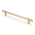High quality image of Alexander & Wilks Kingston Reeded Pull Handle-Satin Brass PVD-224mm c/c | Sku. AW839R-224-SBPVD | Trade Door Handles.