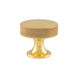 High quality image of Alexander & Wilks Berlin Cupboard Knob - Polished Brass - 38mm | Sku. aw841-38-pb | Trade Door Handles.