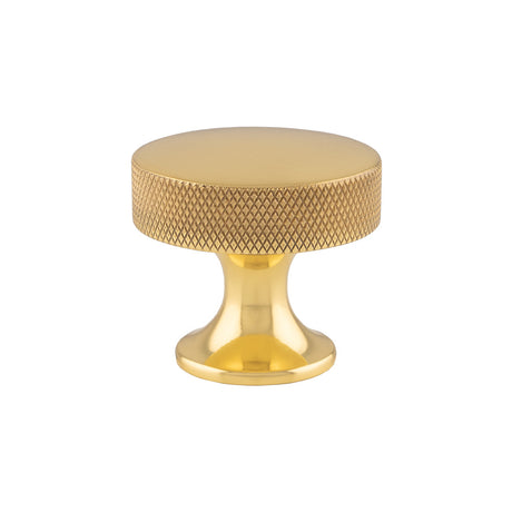 High quality image of Alexander & Wilks Berlin Cupboard Knob - Polished Brass - 38mm | Sku. aw841-38-pb | Trade Door Handles.
