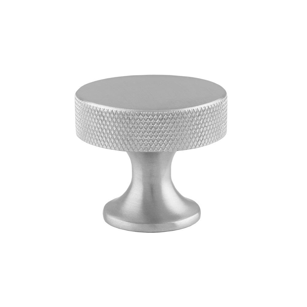 High quality image of Alexander & Wilks Berlin Cupboard Knob - Satin Chrome - 38mm | Sku. aw841-38-sc | Trade Door Handles.