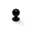 High quality image of Alexander & Wilks Plain Caesar Cabinet Knob-Black-25mm | Sku. AW844-25-BL | Trade Door Handles.