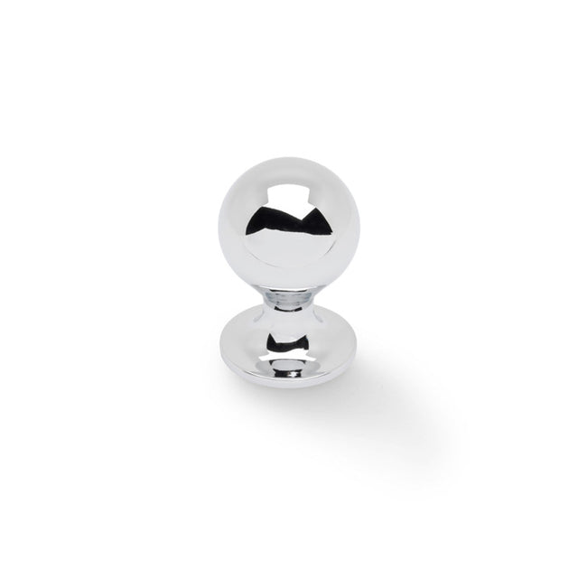 High quality image of Alexander & Wilks Plain Caesar Cabinet Knob-Polished Chrome-25mm | Sku. AW844-25-PC | Trade Door Handles.