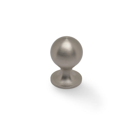 High quality image of Alexander & Wilks Plain Caesar Cabinet Knob-Satin Nickel PVD-25mm | Sku. AW844-25-SN | Trade Door Handles.