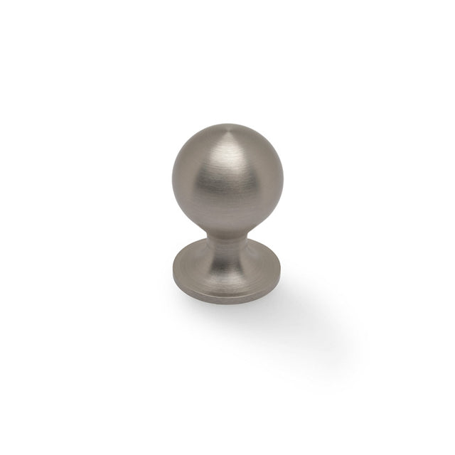 High quality image of Alexander & Wilks Plain Caesar Cabinet Knob-Satin Nickel PVD-25mm | Sku. AW844-25-SN | Trade Door Handles.