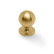 High quality image of Alexander & Wilks Plain Caesar Cabinet Knob-Satin Brass PVD-32mm | Sku. AW844-32-SBPVD | Trade Door Handles.