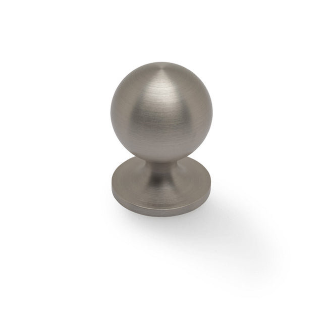 High quality image of Alexander & Wilks Plain Caesar Cabinet Knob-Satin Nickel PVD-32mm | Sku. AW844-32-SN | Trade Door Handles.